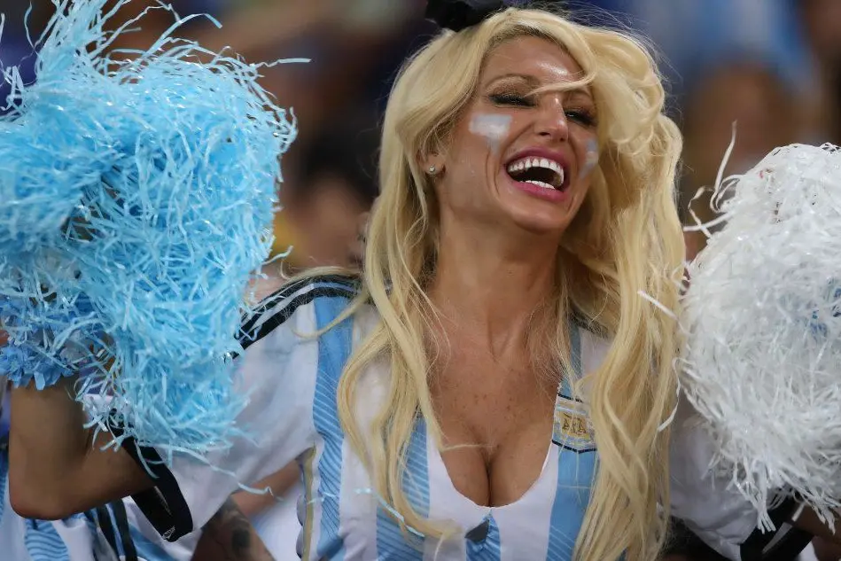 Tifosa dell'Argentina