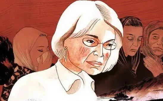 Una tavola del disegnatore sardo Igort, dedicata alla Politkovskaja