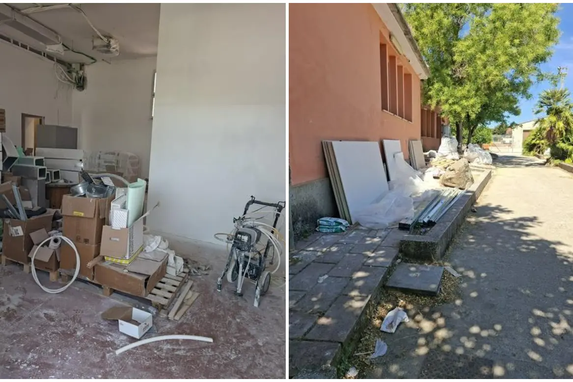 Tramatza, la situazione alla Casa di Comunità (foto Pinna)