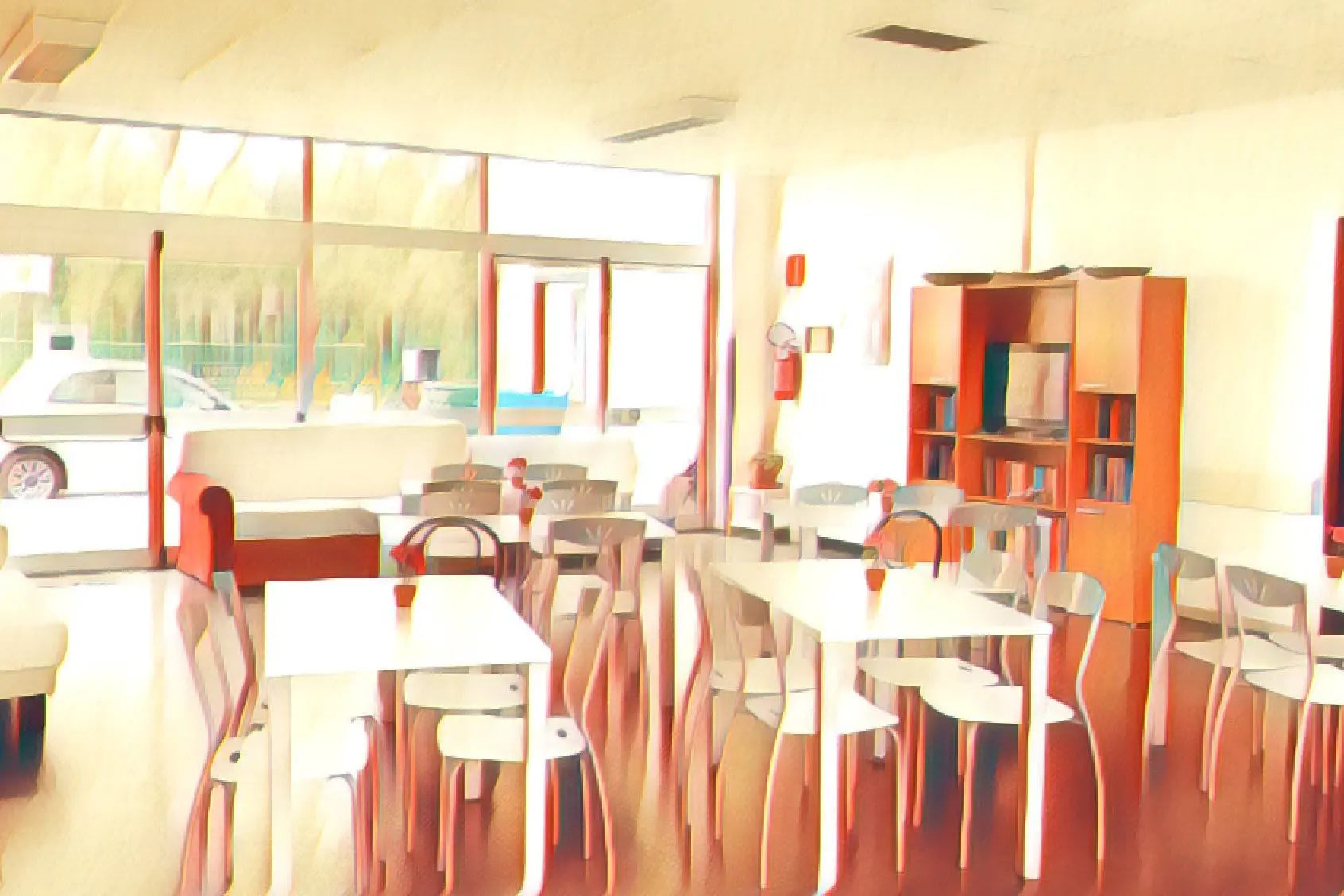 Salone accoglienza del dormitorio