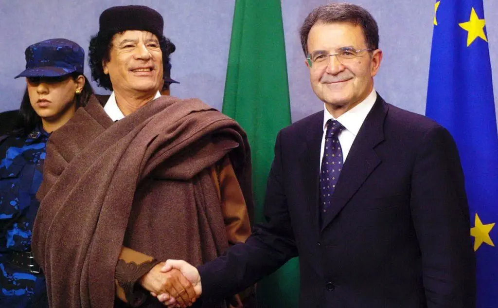 Con Prodi, all'epoca presidente della Commissione europea