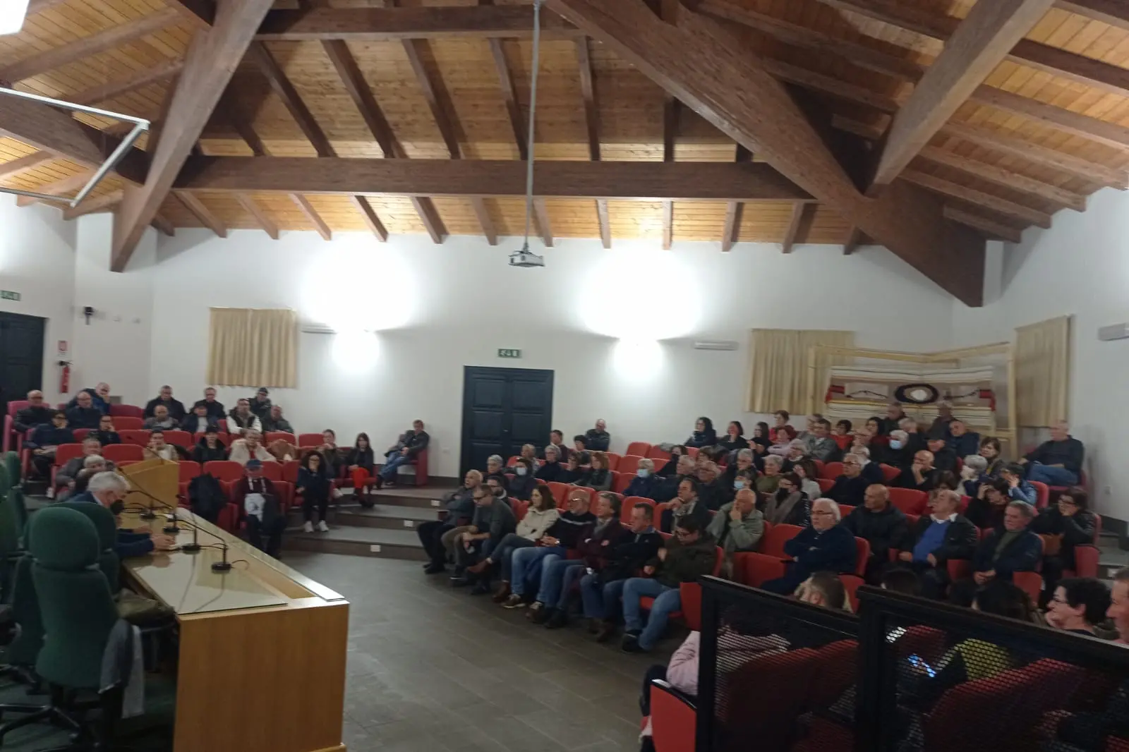 L'incontro del comitato a Samugheo (foto Orbana)