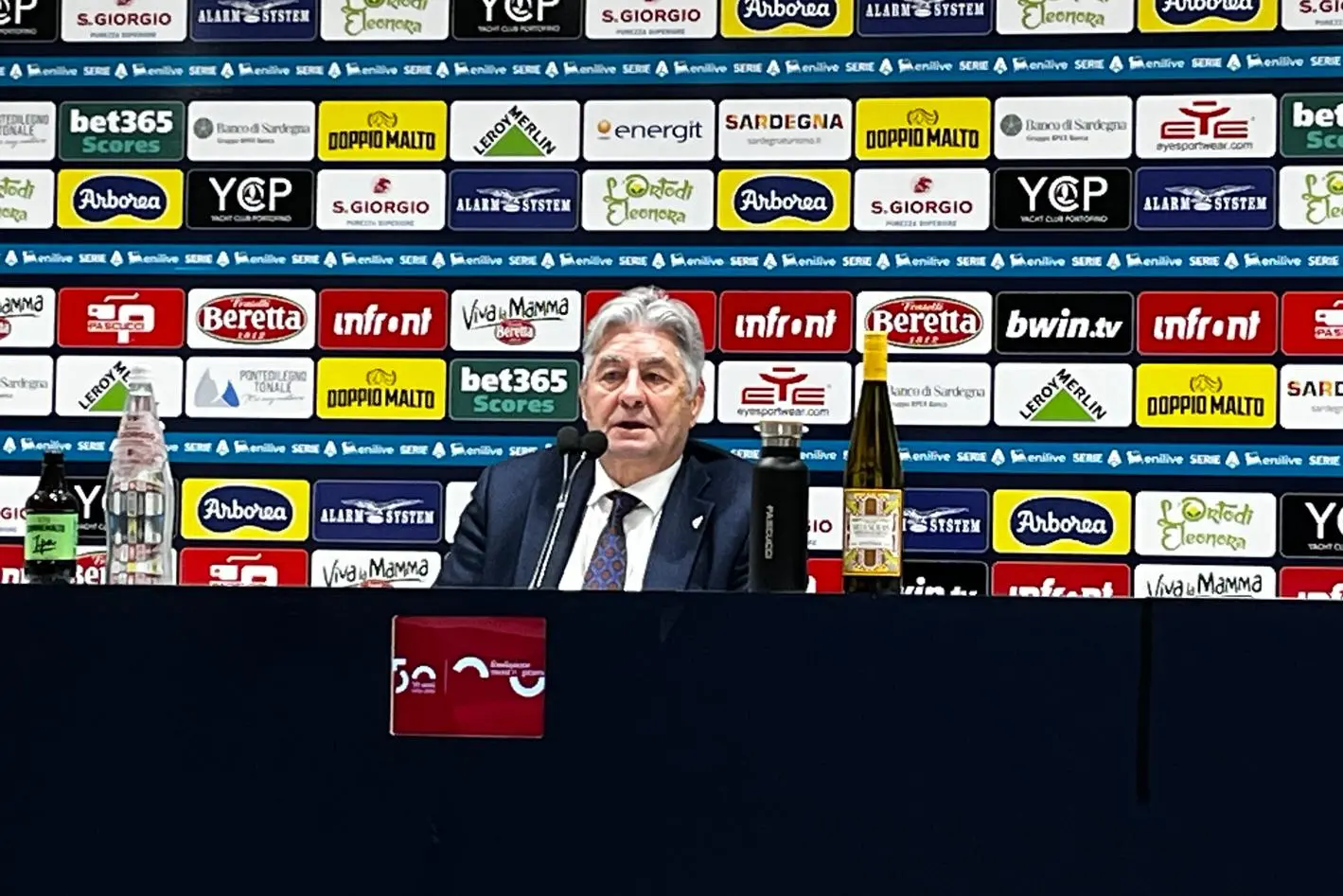 Il direttore sportivo del Cagliari Guido Angelozzi (foto Pilia)