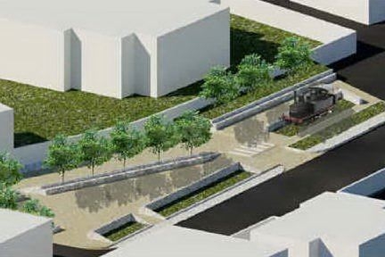 Il progetto della nuova piazza (L'Unione Sarda - Sirigu)