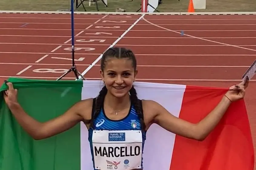Elisa Marcello, 16 anni, bronzo sui 200 all'Eyof (foto di Mattia Lasio).