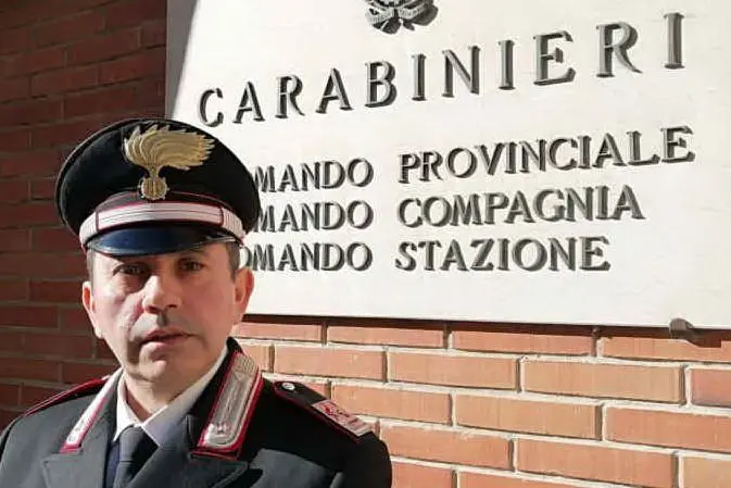 Il luogotenente Murgia (foto Antonio Serreli)
