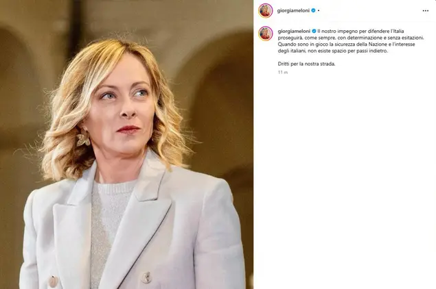 Un post tratto dal profilo Instagram di Giorgia Meloni