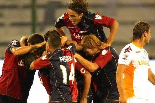 L'esultanza di Conti dopo il gol