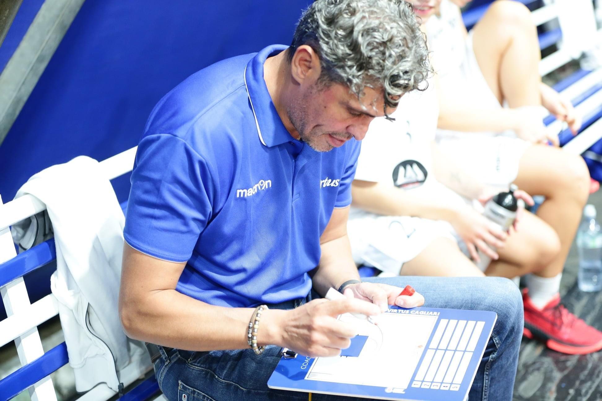 Il coach della Iannas Virtus Cagliari, Fabrizio Staico (foto di Marcello Spina)
