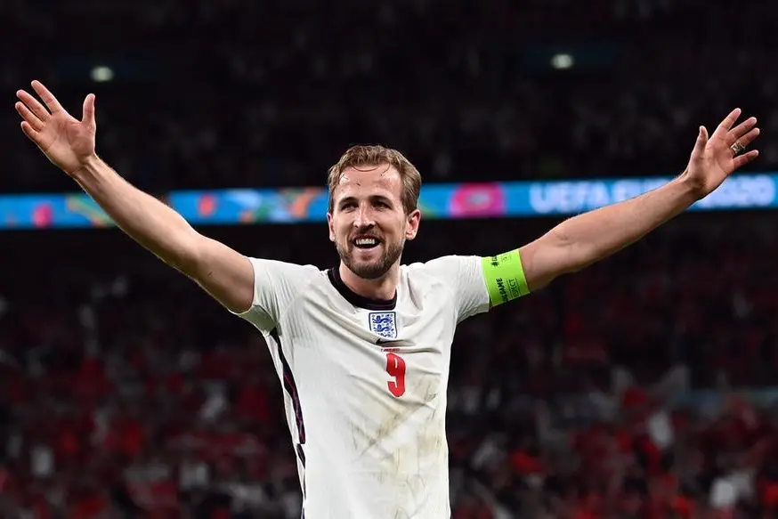 Harry Kane, capitano, capocannoniere e simbolo dell'Inghilterra finalista a Euro 2020 (Ansa)