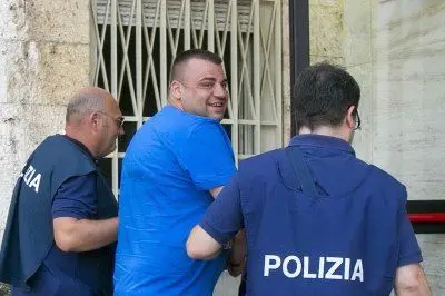L'arresto di Fabio Podda - foto Messina
