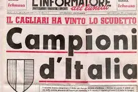 Lo scudetto dei sardi sulle pagine dell'Informatore del Lunedì