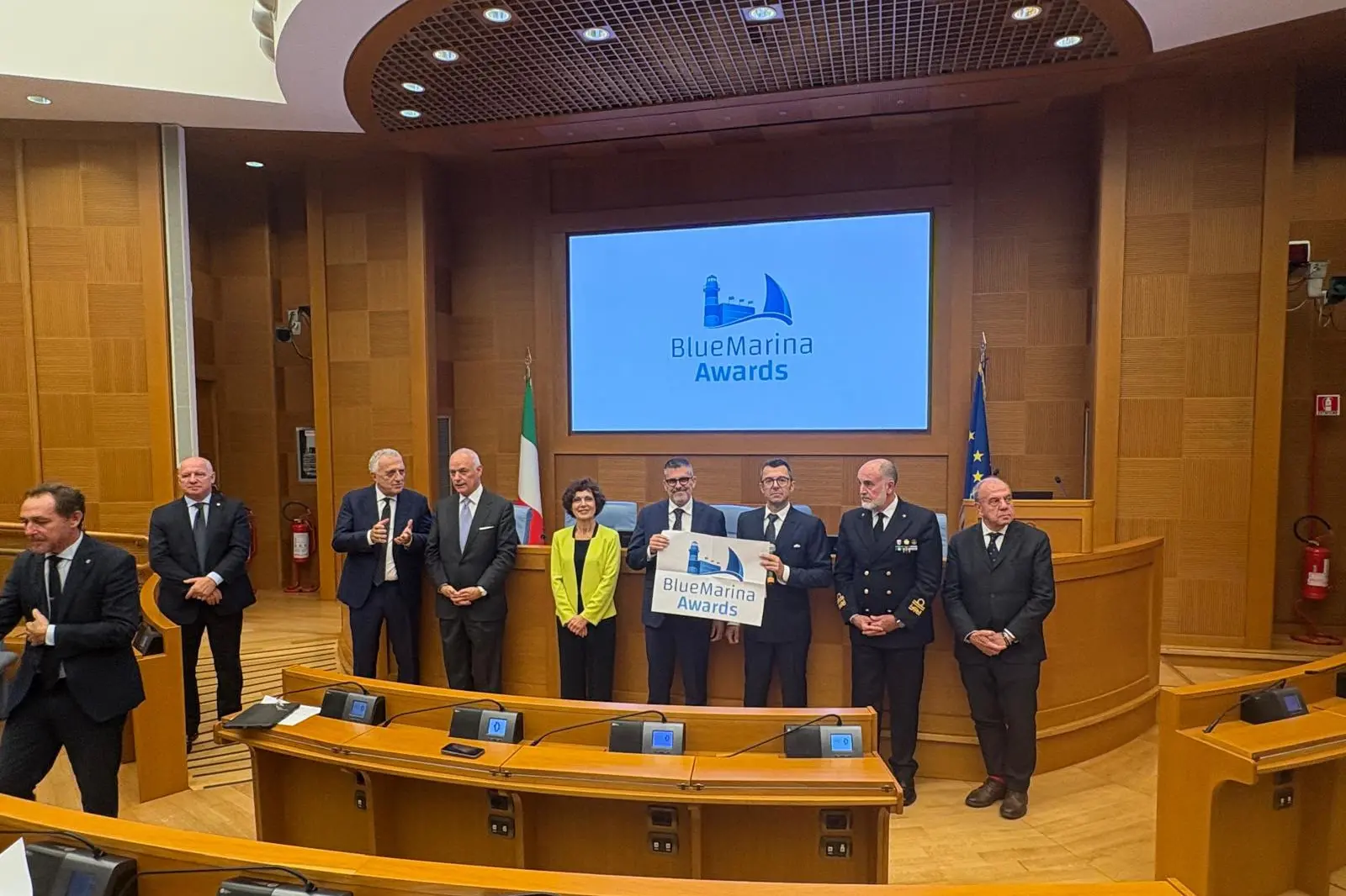 Santa Teresa, consegna terzo Blue Marina Award (foto Comune di Santa Teresa Gallura)
