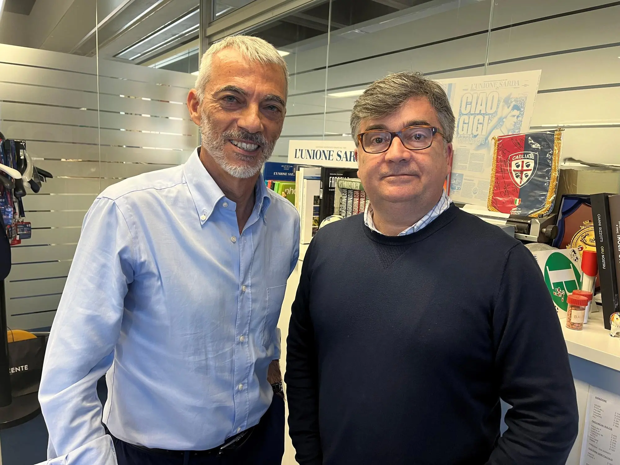 Emanuele Dessì con Giovanni Paolo Fontana, che cura &quot;Il giorno e la Storia&quot;