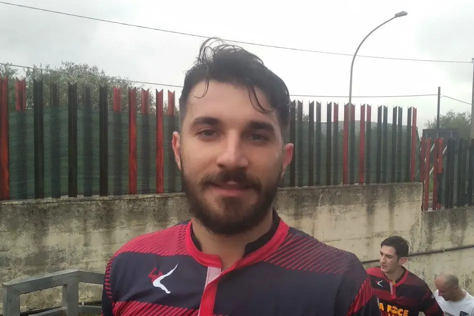 Mirko Tenerelli, centravanti del Valledoria (foto L'Unione Sarda - Tellini)