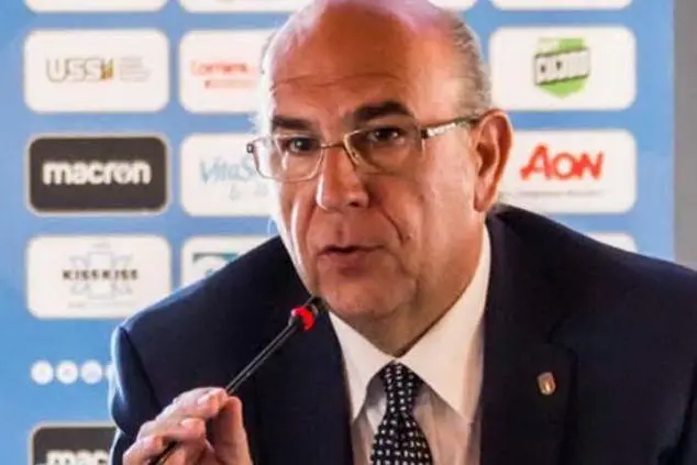 Gianni, Cadoni, presidente Figc (foto Serreli)