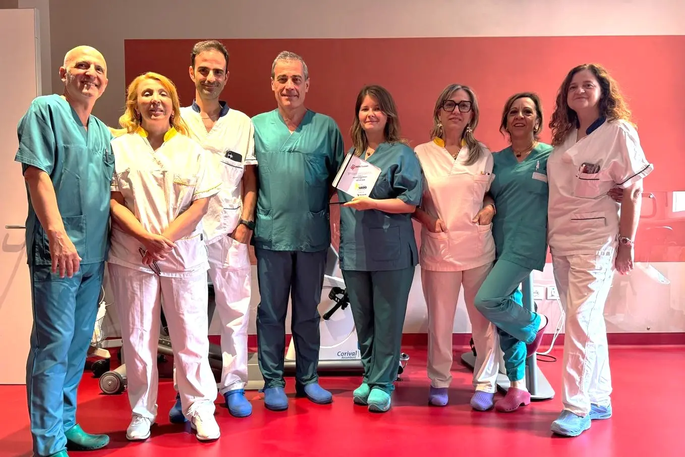 L'Equipe di cardiologia interventistica dell'Aou di Sassari