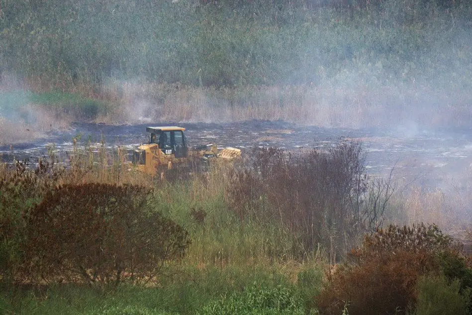 I fumi sprigionati alla discarica
