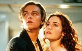 Kate Winslet e Leo Di Caprio in Titanic