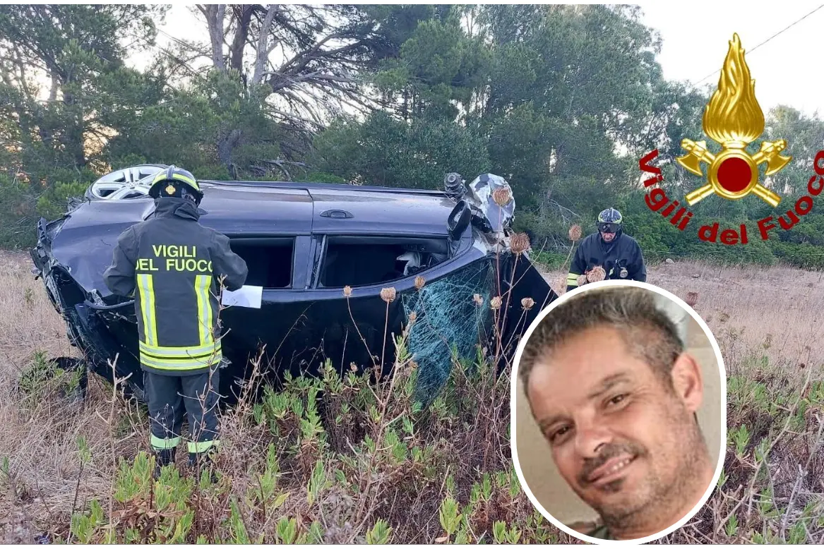 L'incidente stradale ad Alghero, nel riquadro Antonello Sanna