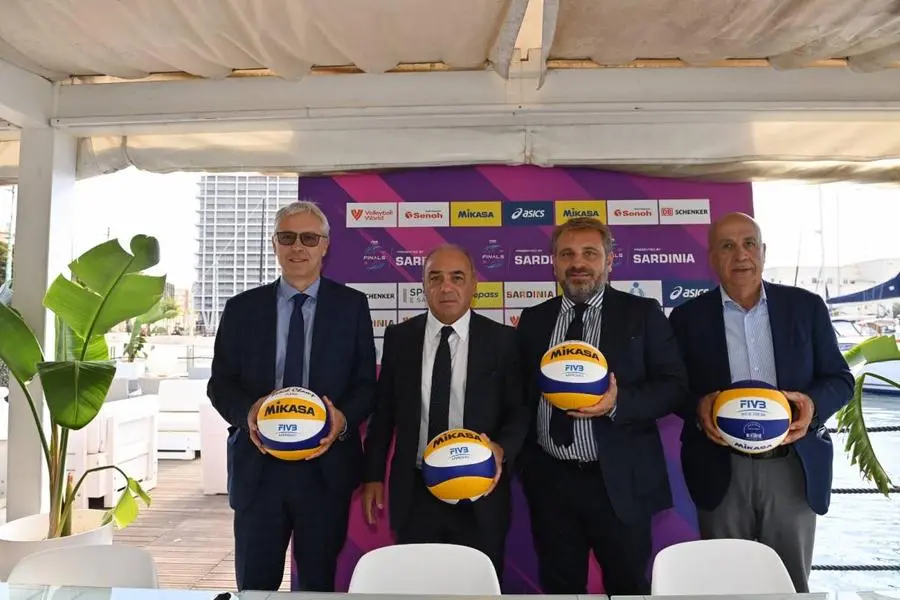 Un momento dell'incontro di presentazione del World Tour (foto concessa dalla Federvolley)