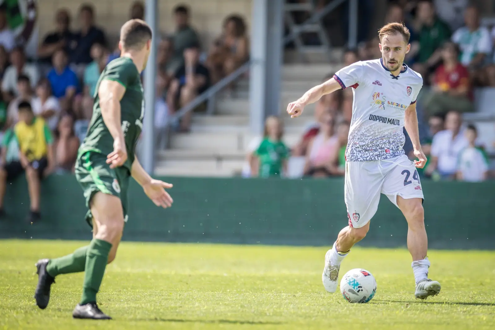 Marko Rog nell’amichevole Racing-Cagliari (foto Valerio Spano)