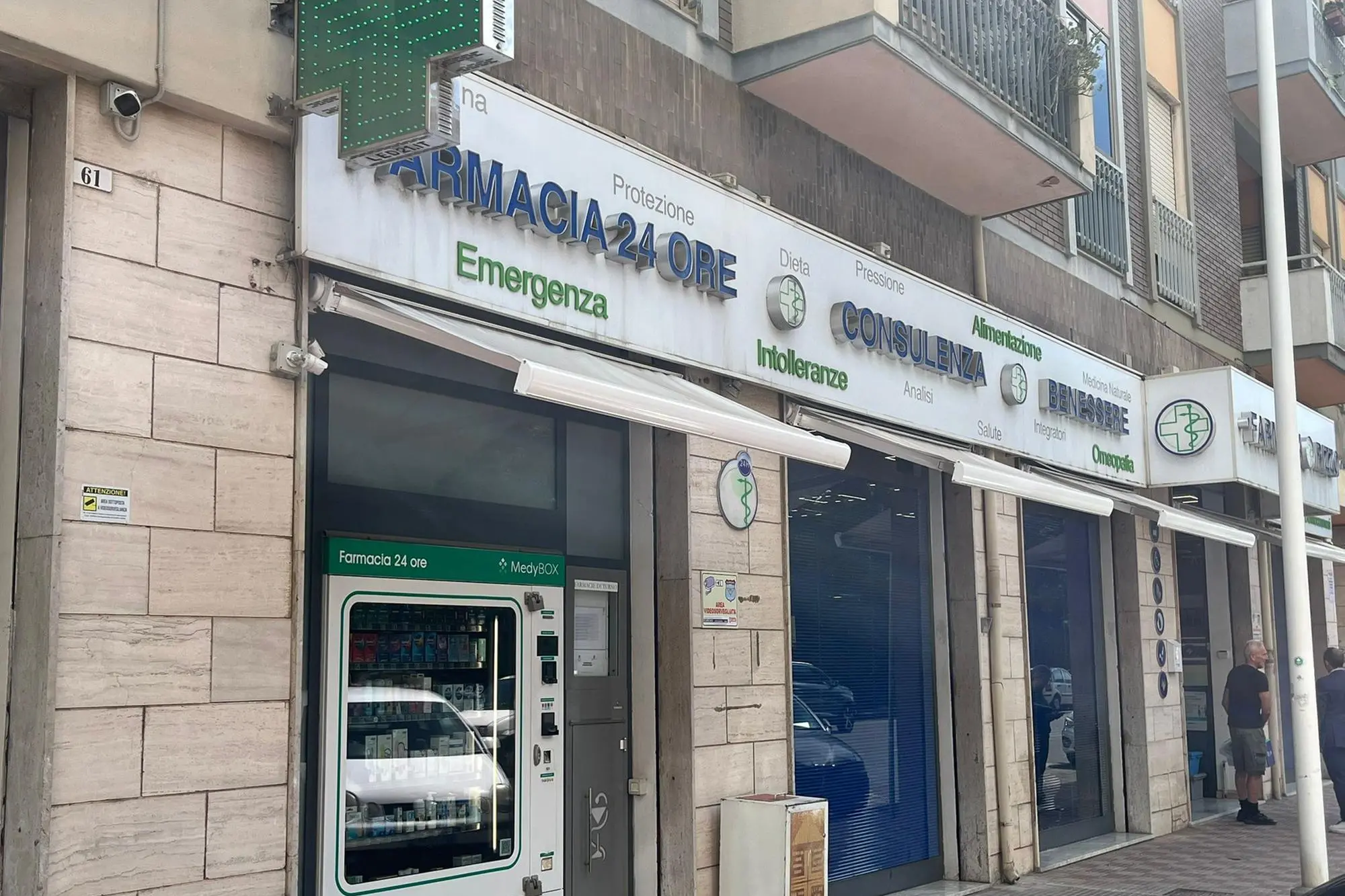 La farmacia di via Abruzzi a Cagliari