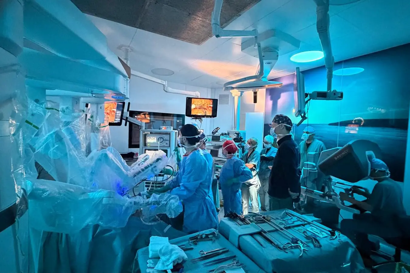 Chirurgia robotica, sala operatoria