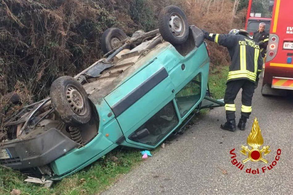 Santu Lussurgiu, incidente stradale sulla Provinciale 20