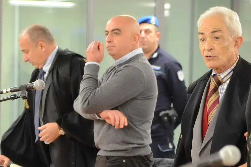 Francesco Rocca ieri in tribunale a Sassari (foto Calvi)