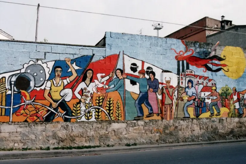 Uno dei murales di Villamar
