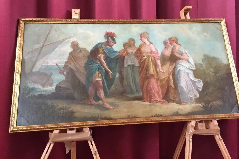 Il quadro di Goya "Enea sbarca nella costa laziale"