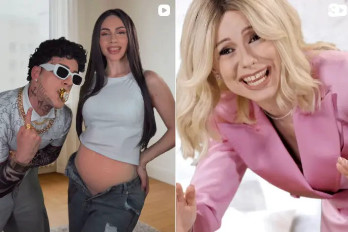 Valentina Barbieri imita Giulia De Lellis e Michelle Hunziker al Gialappa Show (frame Instagram)