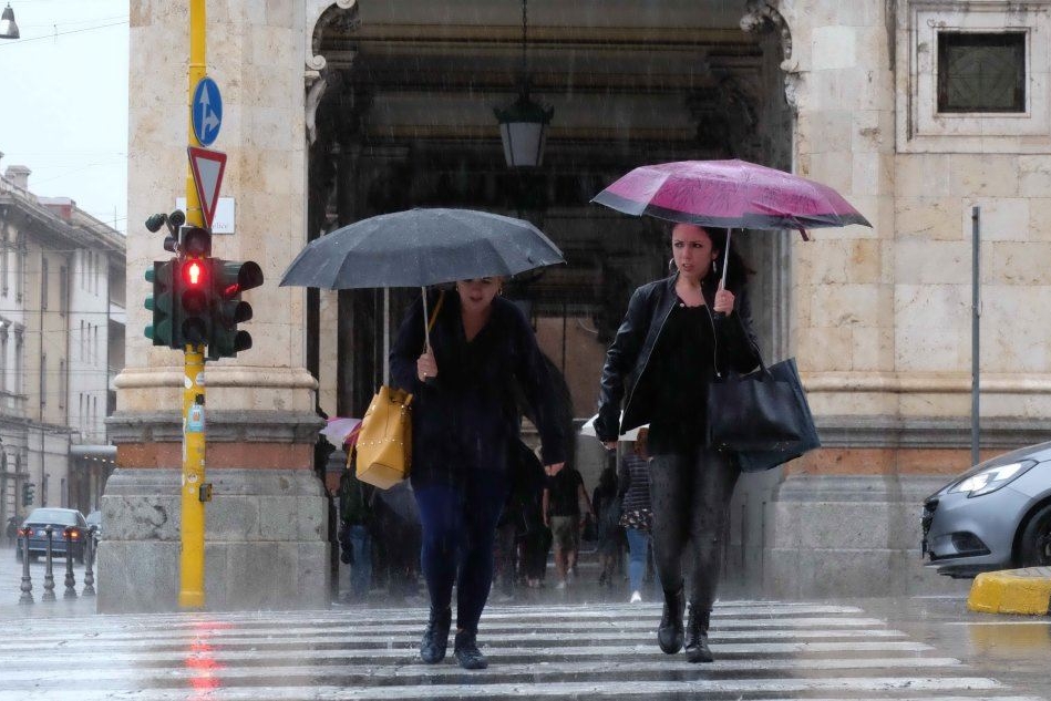 Pioggia a Cagliari (Archivio L'Unione Sarda)