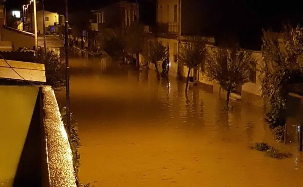Gli allagamenti a Solarussa