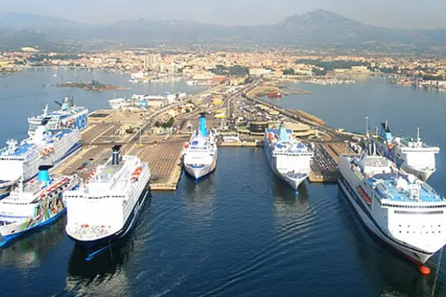 Il porto di Olbia (archivio L'Unione Sarda)