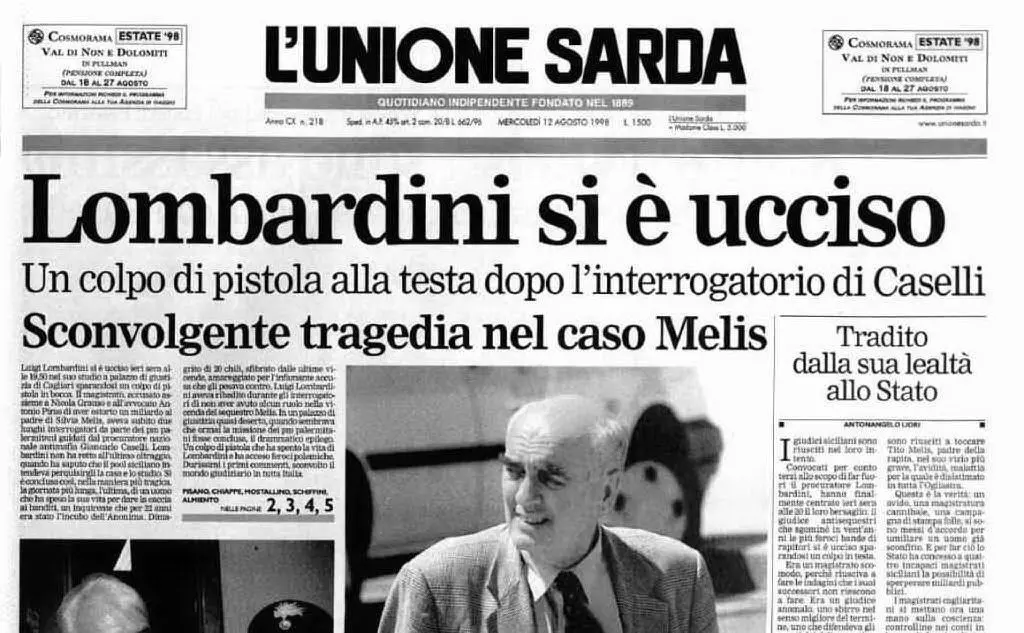 #AccaddeOggi: 11 agosto 1998, Luigi Lombardini si toglie la vita