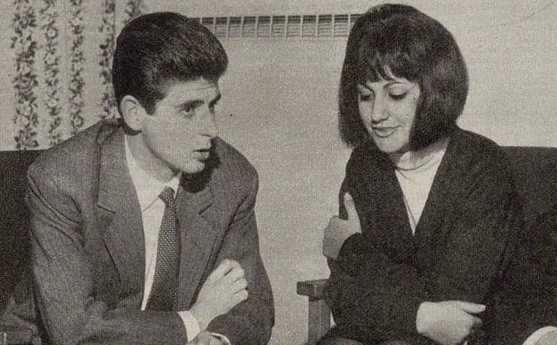 Con Gianni Rivera nel 1963