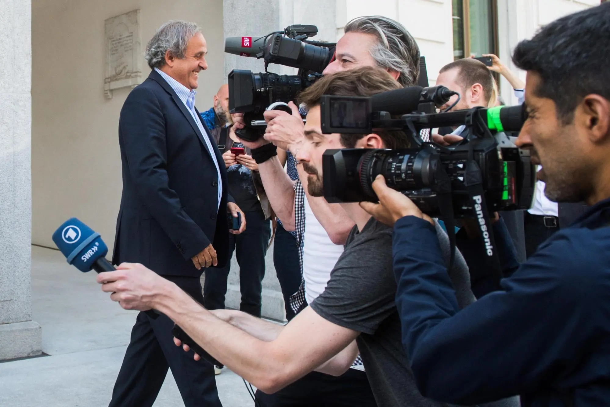 Via al processo a Blatter e Platini (foto Ansa/Epa)