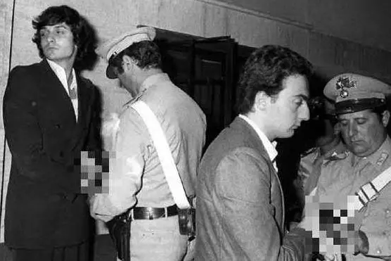 Gianni Guido e Angelo Izzo dopo l'arresto (Wikipedia)