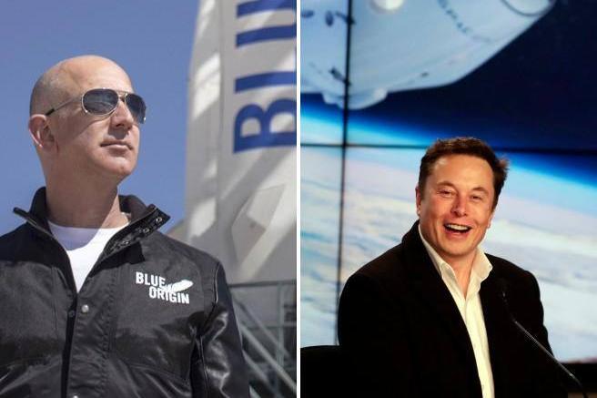 Jeff Bezos ed Elon Musk