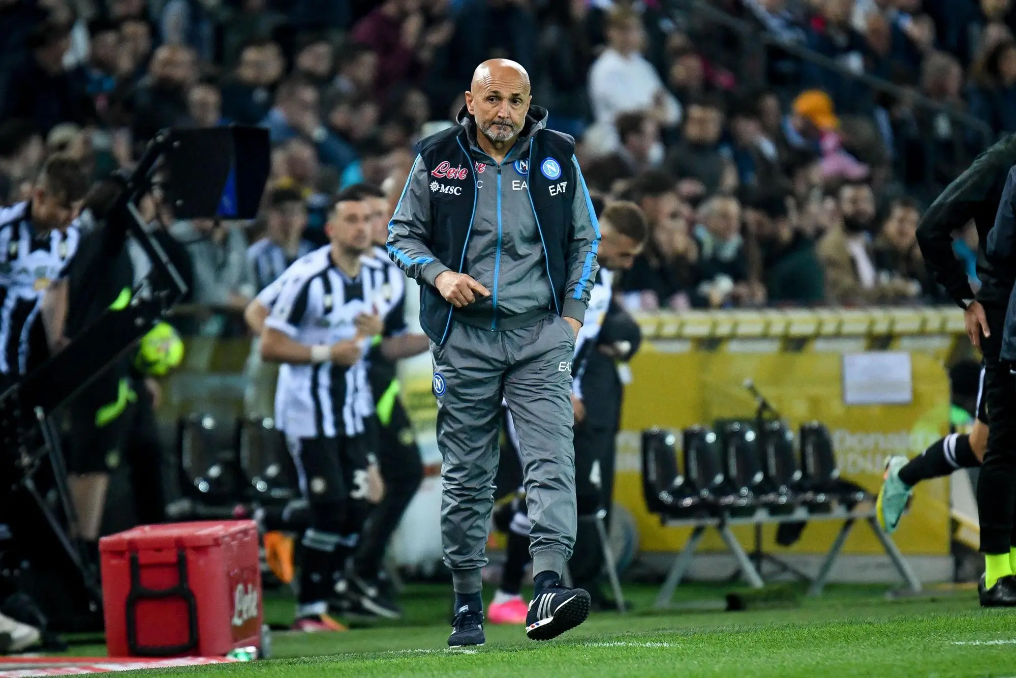 Napoli's Head Coach Luciano Spalletti portrait during the italian soccer Serie A match Udinese Calcio vs SSC Napoli at the Friuli - Dacia Arena stadium in Udine, Italy, 04 May 2023 ANSA/ETTORE GRIFFONI