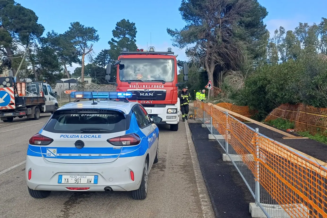 L'area dell'intervento sulla SP44