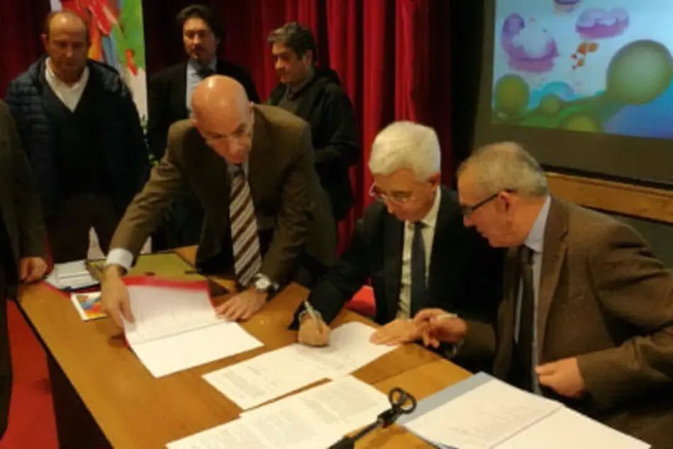 La firma dell'intesa