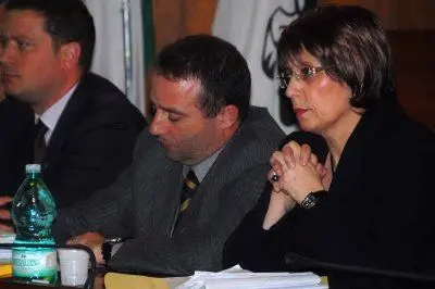 Il sindaco dimissionario di Oristano, Angela Nonnis (Alessandra Chergia)