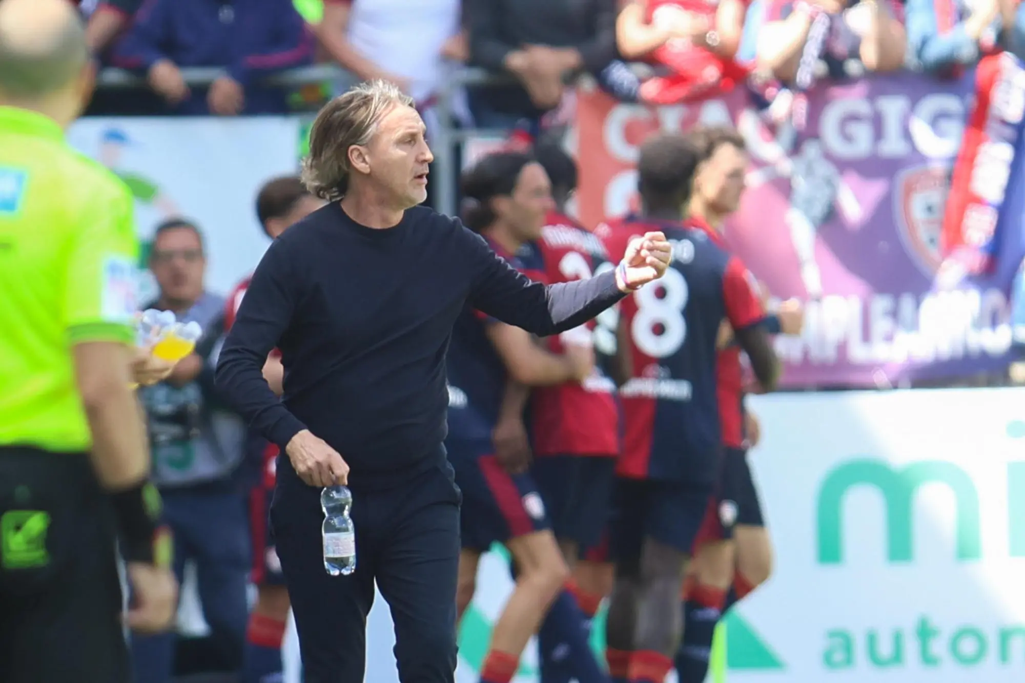 Davide Nicola in Cagliari-Udinese (foto Ansa)