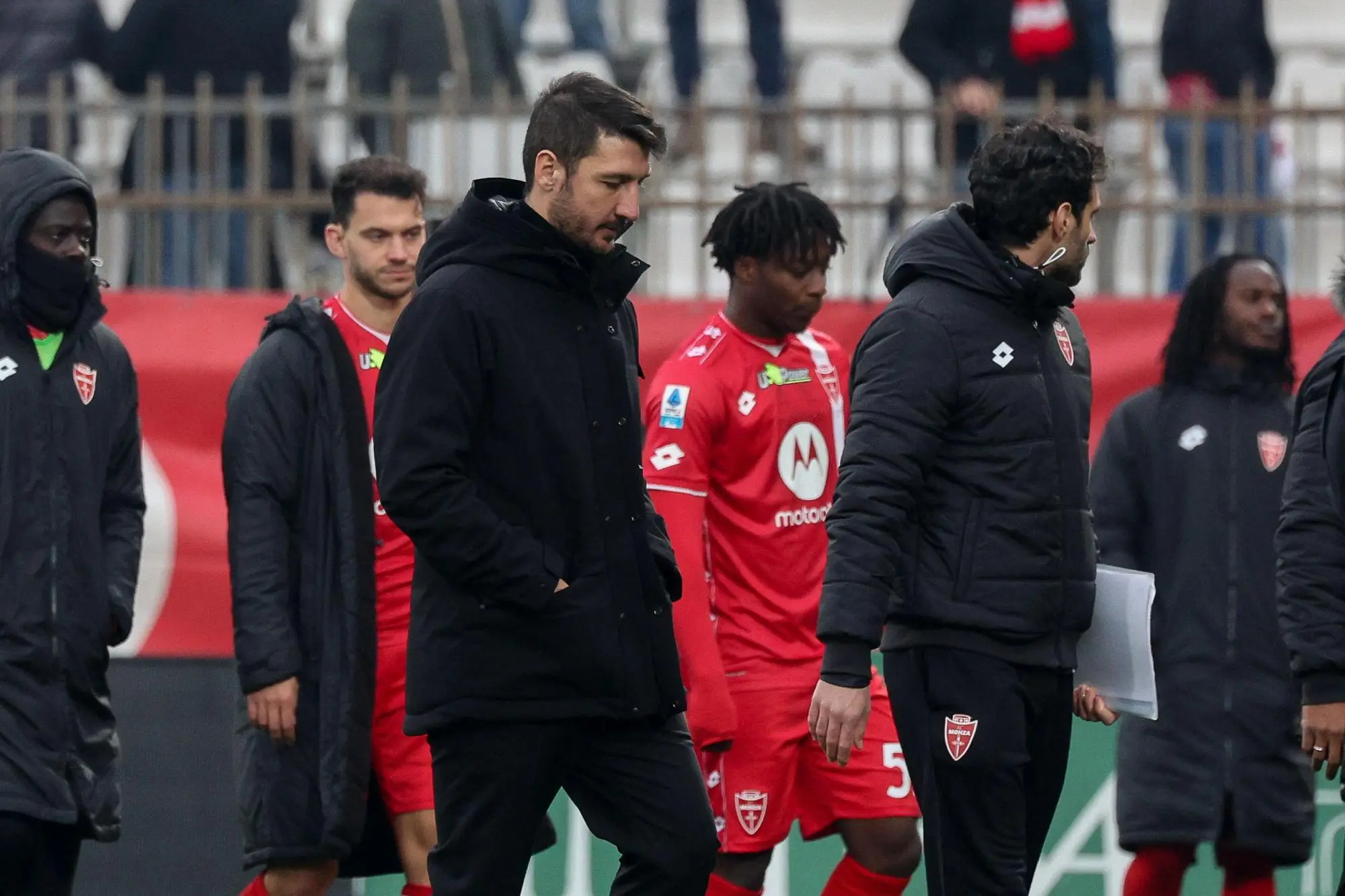 Salvatore Bocchetti al termine di Monza-Cagliari (foto Ansa)