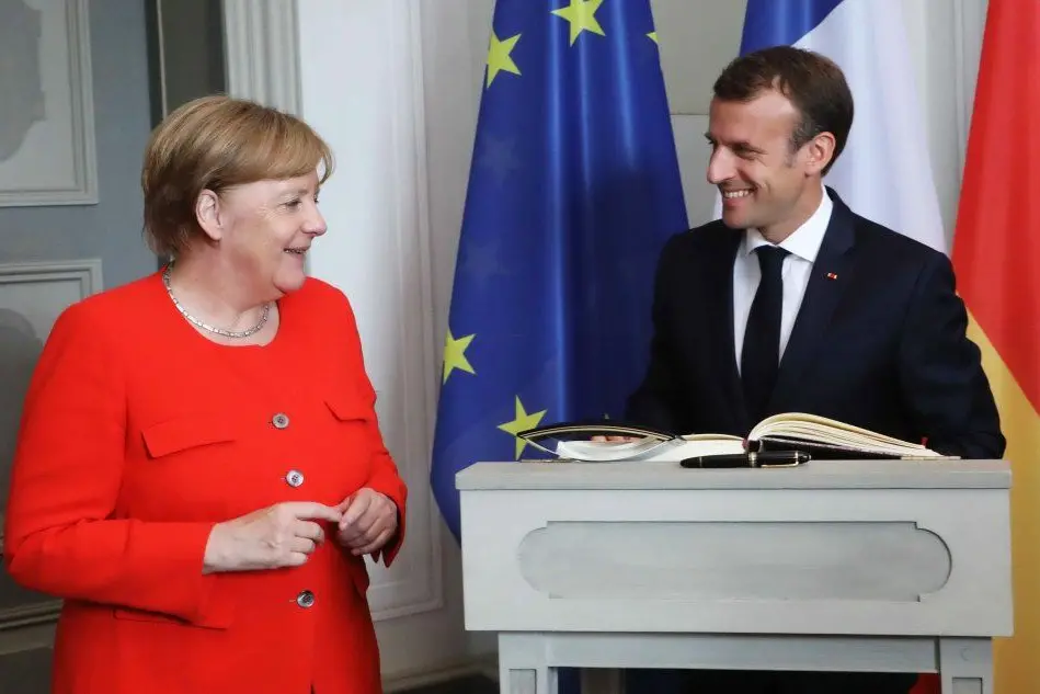Angela Merkel ed Emmanuel Macron