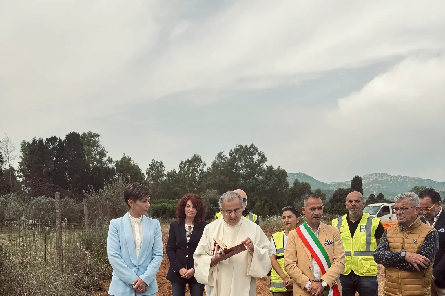 La posa della prima pietra (foto Murgana)