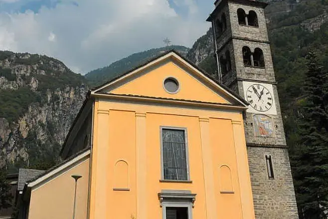 La chiesa di Santo Stefano a Bodio, Canton Ticino (fonte Wikipedia)